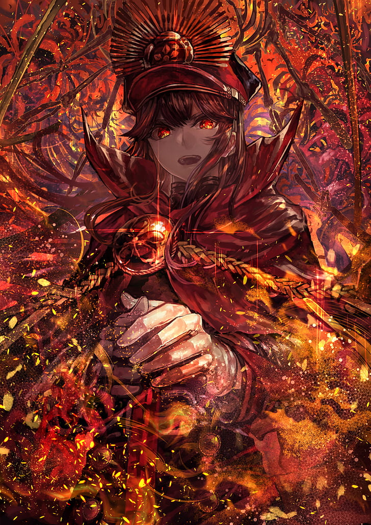 signo aaa, red eyes, Oda Nobunaga (Fate/Grand Order), Fate/Grand Order, HD wallpaper