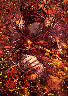 signo aaa, ojos rojos, Oda Nobunaga (Destino / Gran Orden), Destino / Gran Orden, Fondo de pantalla HD HD wallpaper