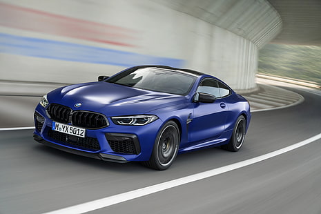 BMW, BMW M8, Blaues Auto, Auto, Grand Tourer, Fahrzeug, HD-Hintergrundbild HD wallpaper
