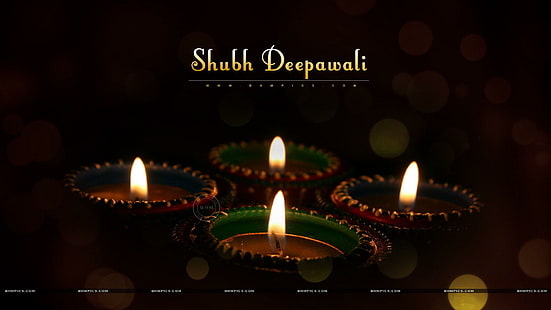 Schöne Tonlampen, Feste / Feiertage, Diwali, Feste, Tonlampen, Bokeh, HD-Hintergrundbild HD wallpaper