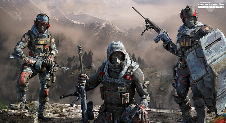 GHOST RECON PHANTOMS GHOSTS FarCry4 PACK ..., Ghost Recon digital tapet, Spel, Ghost Recon, HD tapet
