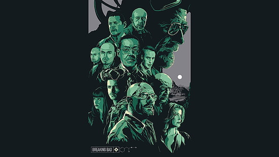Gruppe von Männern Poster, Breaking Bad, Walter White, Gustavo Fring, TV, HD-Hintergrundbild HD wallpaper
