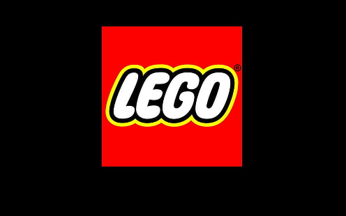 потрясающий черный Lego Logo Развлечения Другое HD Art, Старый, Черный, красный, логотип, потрясающий, lego, HD обои HD wallpaper