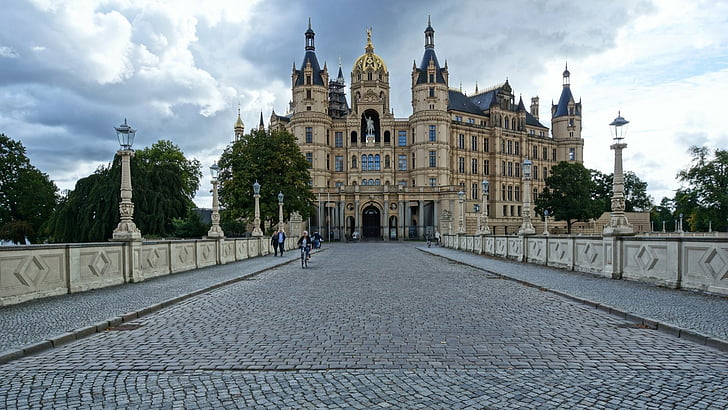 Schlösser, Schweriner Schloss, HD-Hintergrundbild