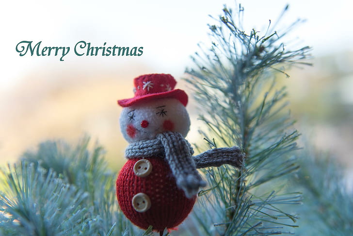 Holidays Christmas Toys Snowmen Branches, miscellaneous, holidays, christmas, toys, snowmen, branches, HD wallpaper