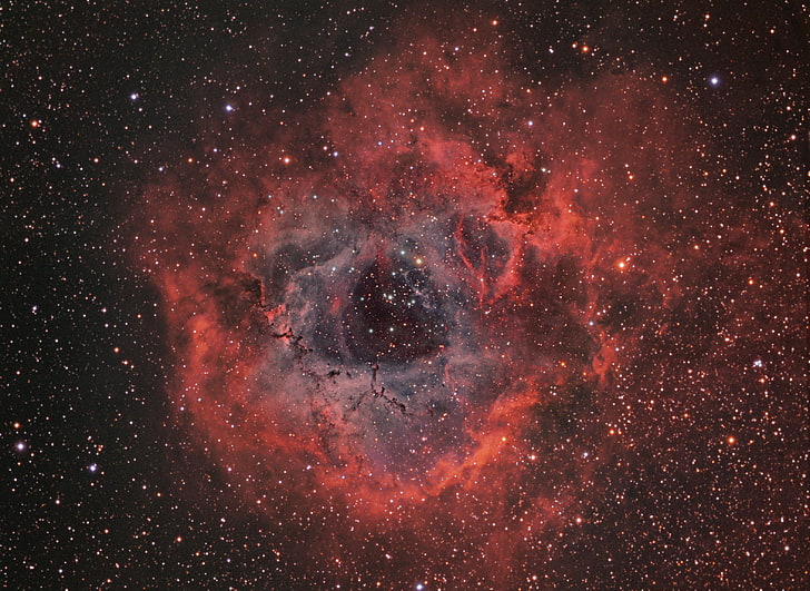 Weltraum, Nebel, Steckdose, Einhorn, NGC 2237, im Sternbild, Rosette, HD-Hintergrundbild