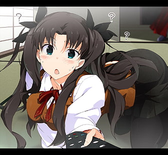 Schicksalsserie, Schicksal / Stay Night, Tohsaka Rin, Anime Girls, HD-Hintergrundbild HD wallpaper
