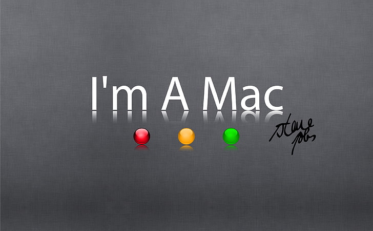 Im A Mac-Steve Jobs, 컴퓨터, Mac 서명, HD 배경 화면