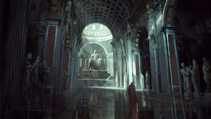 รูปปั้นวิดีโอเกมศิลปะดิจิทัล Path of Exile พระราชวัง, วอลล์เปเปอร์ HD