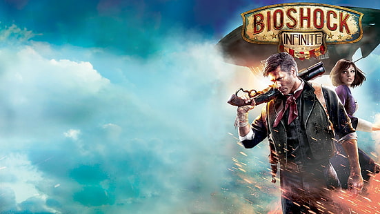 BioShock, BioShock Infinite, Booker DeWitt, Elizabeth (BioShock), Fond d'écran HD HD wallpaper