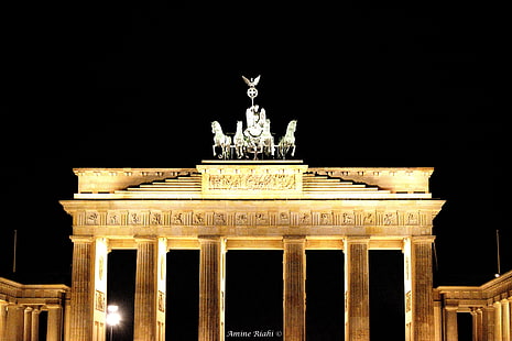 Berlino, Brandenburger Tor, Porta di Brandeburgo, Sfondo HD HD wallpaper