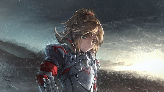 Fate / Apocrypha, chicas anime, Saber of Red, Mordred (Fate / Apocrypha), Fondo de pantalla HD HD wallpaper