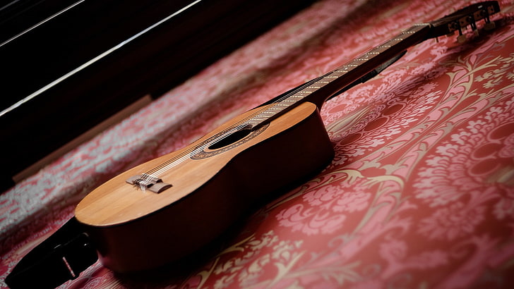 guitar, musical instrument, HD wallpaper