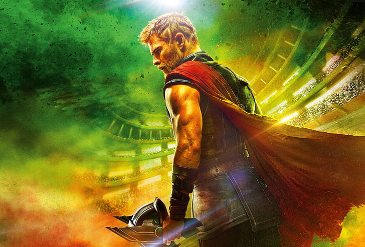 5k, 4k, Thor: Ragnarok, Chris Hemsworth, Fondo de pantalla HD