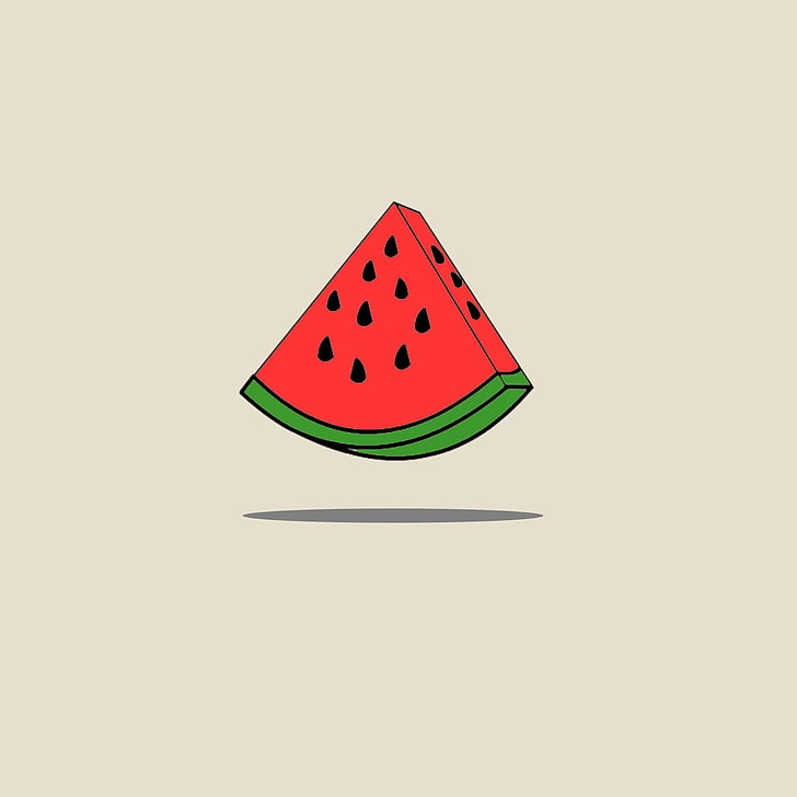 Wassermelone, minimales Design, Essen, HD-Hintergrundbild
