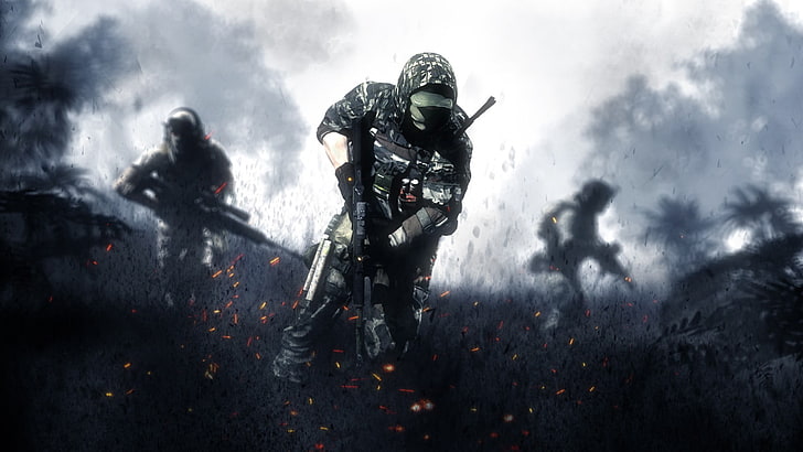 cyfrowa tapeta z gier wideo, zwiad, Battlefield 4, Battlefield, gry wideo, żołnierz, sztuka cyfrowa, Tapety HD