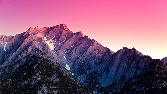MacBook Bergtapete, Alabama Hills, 5k, 4k Tapete, Kalifornien, USA, Berge, Himmel, Sonnenuntergang, HD-Hintergrundbild HD wallpaper