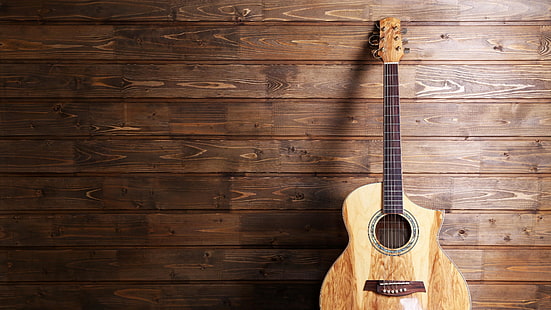 alat musik, gitar, alat musik dawai, kayu, alat musik, gitar akustik, Wallpaper HD HD wallpaper