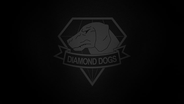 Diamond Dogsロゴ、Metal Gear、Metal Gear Solid V：The Phantom Pain、Metal Gear Solid、ビデオゲーム、ロゴ、 HDデスクトップの壁紙