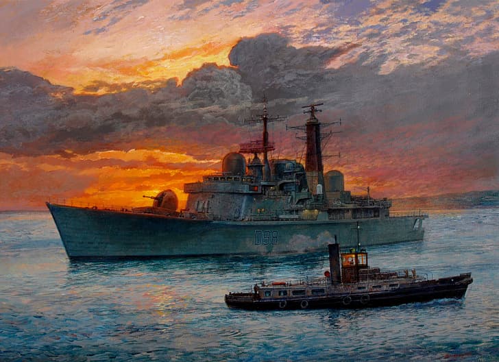 Royal Navy, Falklands War, HD tapet