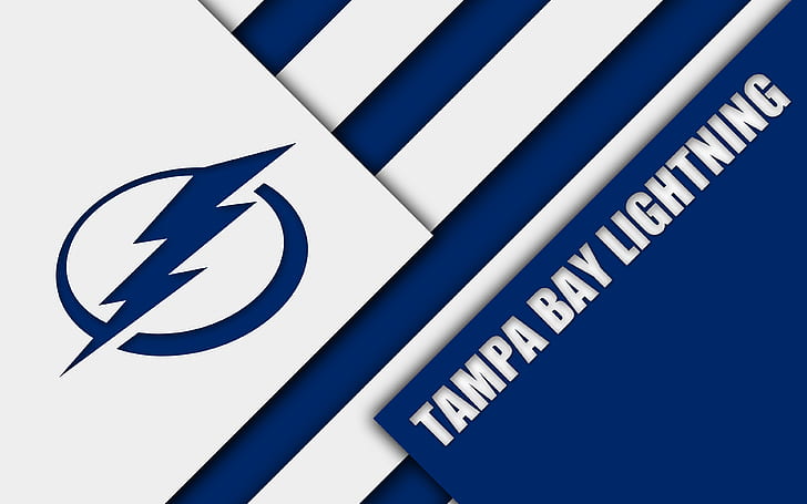 Hockey, Tampa Bay Lightning, Emblem, Logo, NHL, HD wallpaper