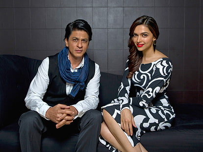 Bollywood, Deepika Padukone, Shah Rukh Khan, Wallpaper HD HD wallpaper