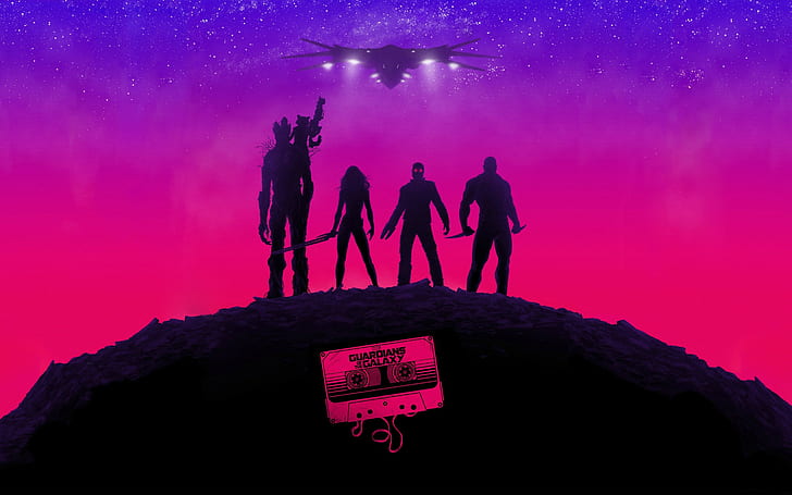 Guardians of the Galaxy, Purple, Pink, Cassettes, Music, guardian of the galaxy, guardians of the galaxy, purple, pink, cassettes, music, HD wallpaper