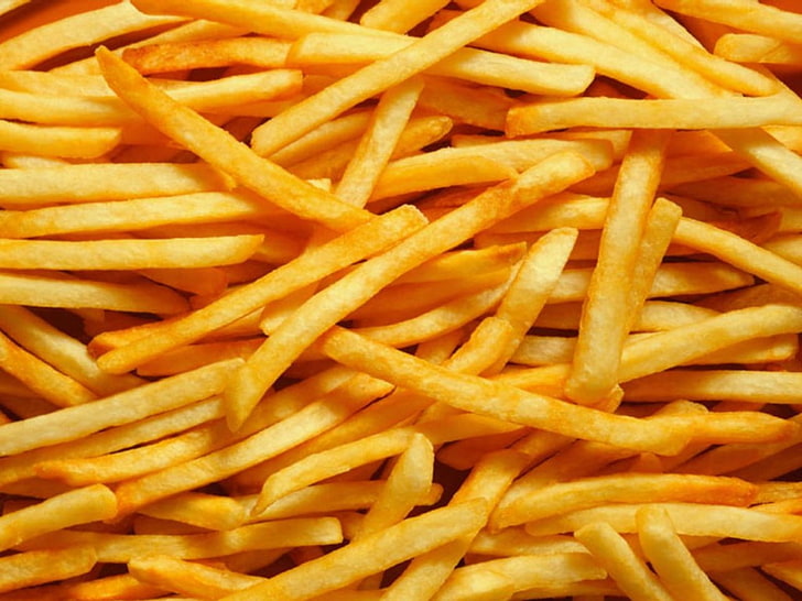 makanan cepat saji french fries french fries Abstrak Fotografi HD Art, makanan cepat saji, kentang goreng, kentang, Wallpaper HD