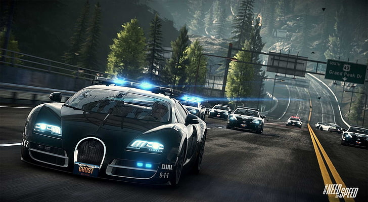 Need for Speed ​​Rivals Bugatti Veyron, Need for Speed ​​дигитален тапет, Игри, Need For Speed, Speed, Need, Bugatti, Veyron, съперници, HD тапет