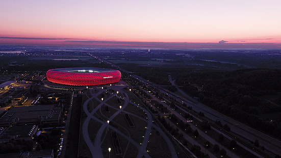 sport, stadion, piłka nożna, FC Bayern Munchen, Allianz Arena, Tapety HD HD wallpaper