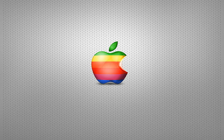 Rainbow Apple-logotyp, apple-logotyp, datorer, 1920x1200, apple, macintosh, HD tapet