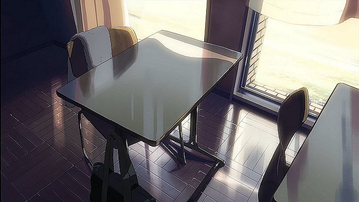 классная комната, письменный стол, солнечный свет, HD обои