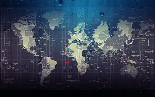 карта на света, Други, HD тапет HD wallpaper