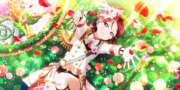  anime, anime girls, Love Live!, Love Live Series, Love Live! Sunshine, Sakurauchi Riko, HD wallpaper HD wallpaper