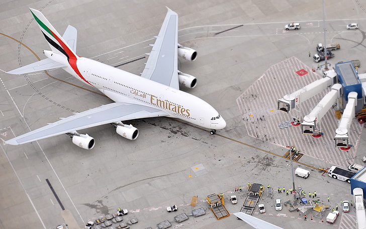 uçak, uçak, yolcu uçağı, Airbus, A380, HD masaüstü duvar kağıdı