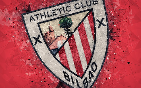 Football, Athletic Bilbao, Emblème, Logo, Fond d'écran HD HD wallpaper
