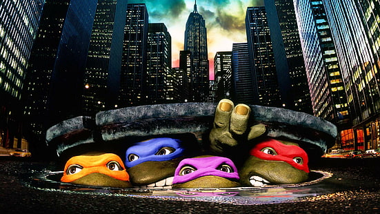 Wojownicze Żółwie Ninja, Wojownicze Żółwie Ninja (1990), Tapety HD HD wallpaper