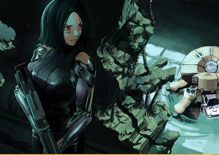 Movie, Alita: Battle Angel, Alita (Alita: Battle Angel), Cyborg, Woman Warrior, HD wallpaper