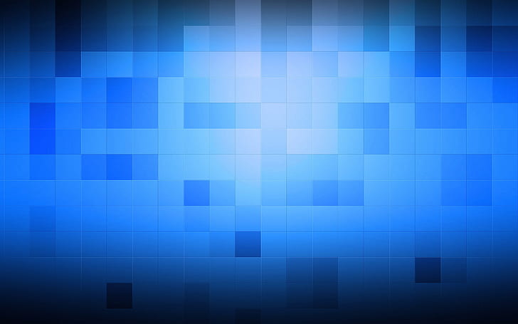 Blue Box HD, digital/artwork, blue, box, HD wallpaper