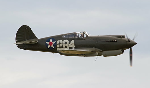 Samoloty wojskowe, Curtiss P-40 Warhawk, Samoloty, Wojsko, II wojna światowa, Tapety HD HD wallpaper