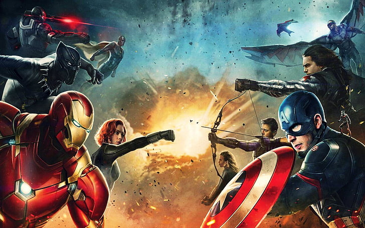 Captain America Civil War Movie, Marvel Captain America Civil War wallpaper, Movies, Hollywood Movies, hollywood, 2016, HD wallpaper