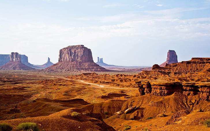 พื้นที่ทะเลทรายป่าตะวันตกในอเมริกา Monument Valley Navajo Tribal Park ในแอริโซนาสหรัฐอเมริกาวอลเปเปอร์เดสก์ท็อป HD 2560 × 1600, วอลล์เปเปอร์ HD