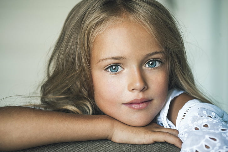 Fotografie, Kind, Blond, Blaue Augen, Gesicht, Mädchen, Kristina Pimenova, Kleines Mädchen, HD-Hintergrundbild