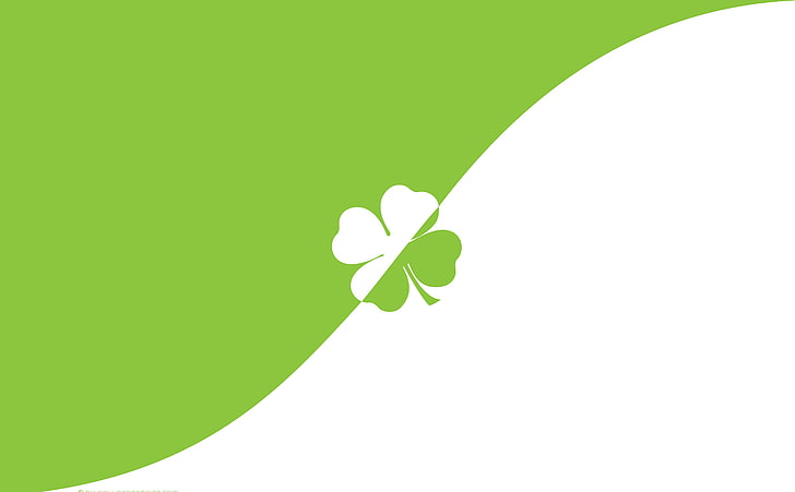 Lucky Clover, white and green clover illustration, Holidays, Saint Patrick's Day, Green, Clover, Holiday, happy saint patrick's day, lucky clover, st. patrick's day, HD wallpaper