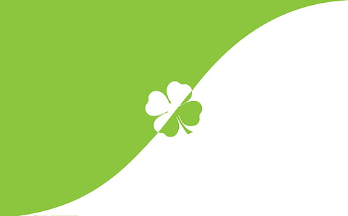 Lucky Clover, white and green clover illustration, Holidays, Saint Patrick's Day, Green, Clover, Holiday, happy saint patrick's day, lucky clover, st. patrick's day, HD wallpaper HD wallpaper