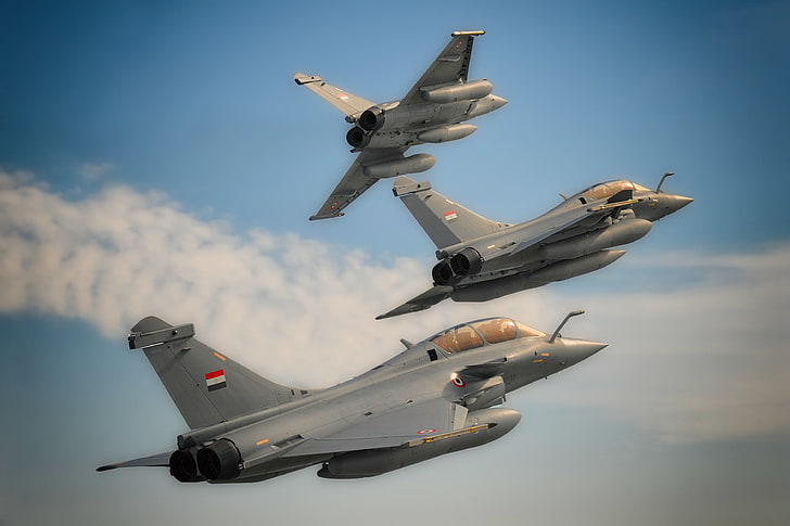 aircraft, warplanes, Dassault Rafale, Egyptian, army, HD wallpaper