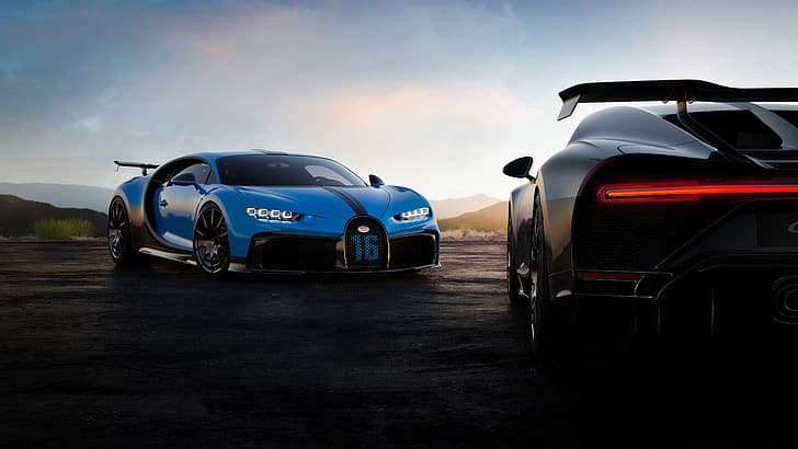 Bugatti Chiron Pur Sport, mobil, supercar, kendaraan, Wallpaper HD
