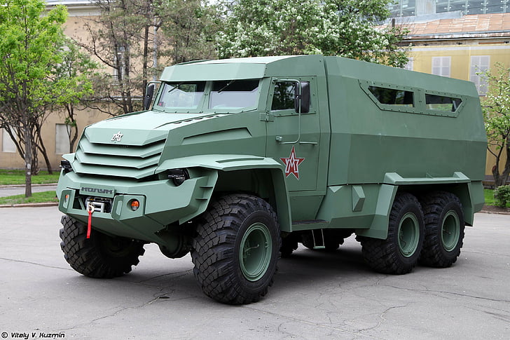 4000x2667, 6x6, armored, army, kolun, military, red, russia, russian, star, vehicle, HD wallpaper