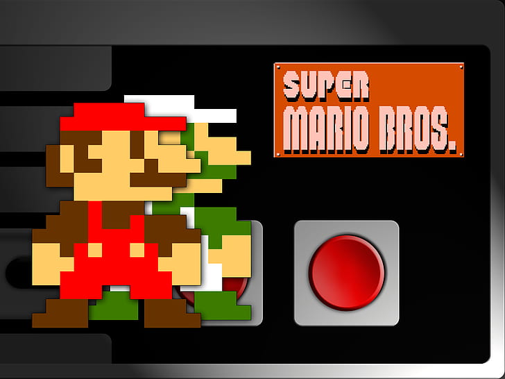 Mario 8-Bit Nintendo HD, super mario brothers graphics, jeux vidéo, mario, nintendo, 8, bit, Fond d'écran HD