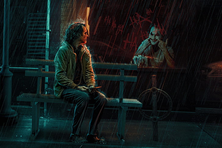 Joker, filmy, grafika, Joaquin Phoenix, Joker (film 2019), Tapety HD